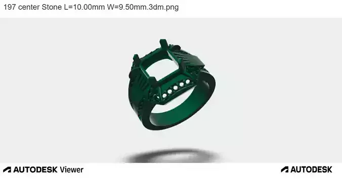 MEN EMERALD CUT RING