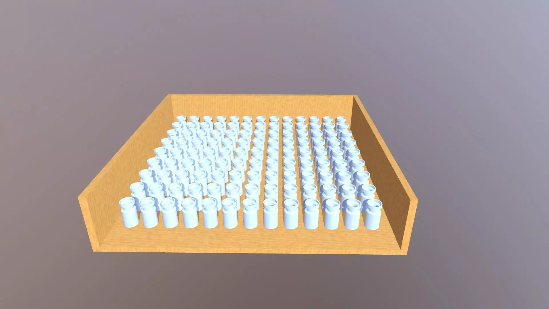 Carton and Vial Bottles Low-poly 3D model_0