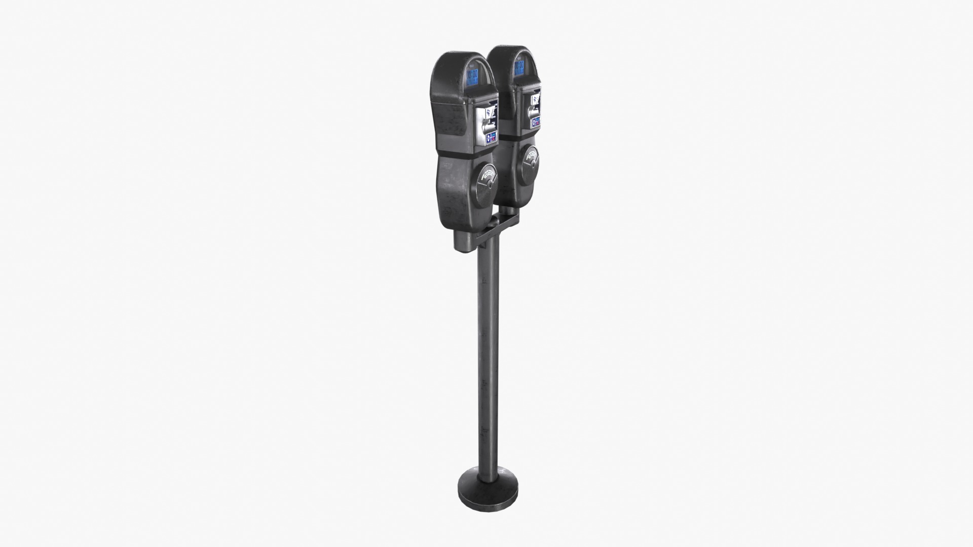 Parking Meter Low-poly 3D model_10