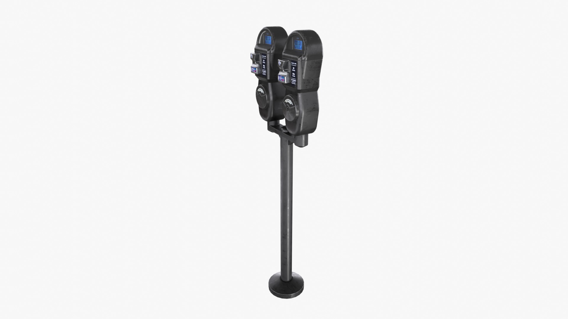 Parking Meter Low-poly 3D model_2