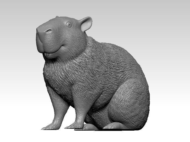 Kawaii Capybara 3D print model_4