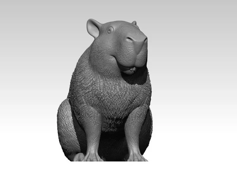 Kawaii Capybara 3D print model_0