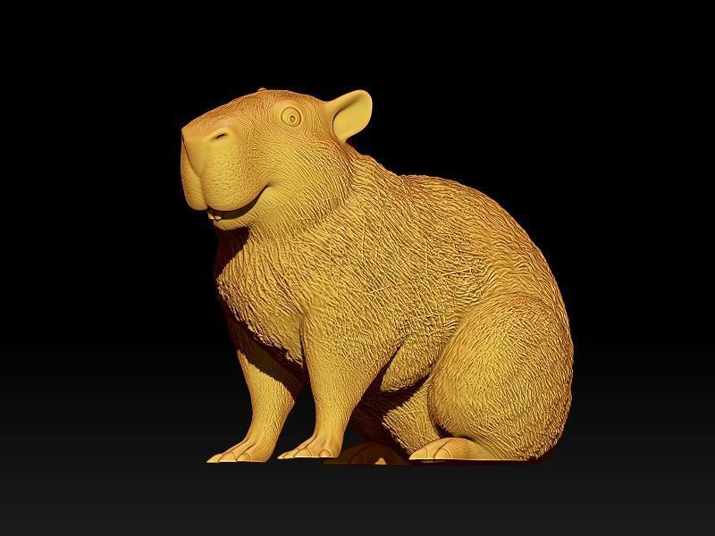 Kawaii Capybara 3D print model_7