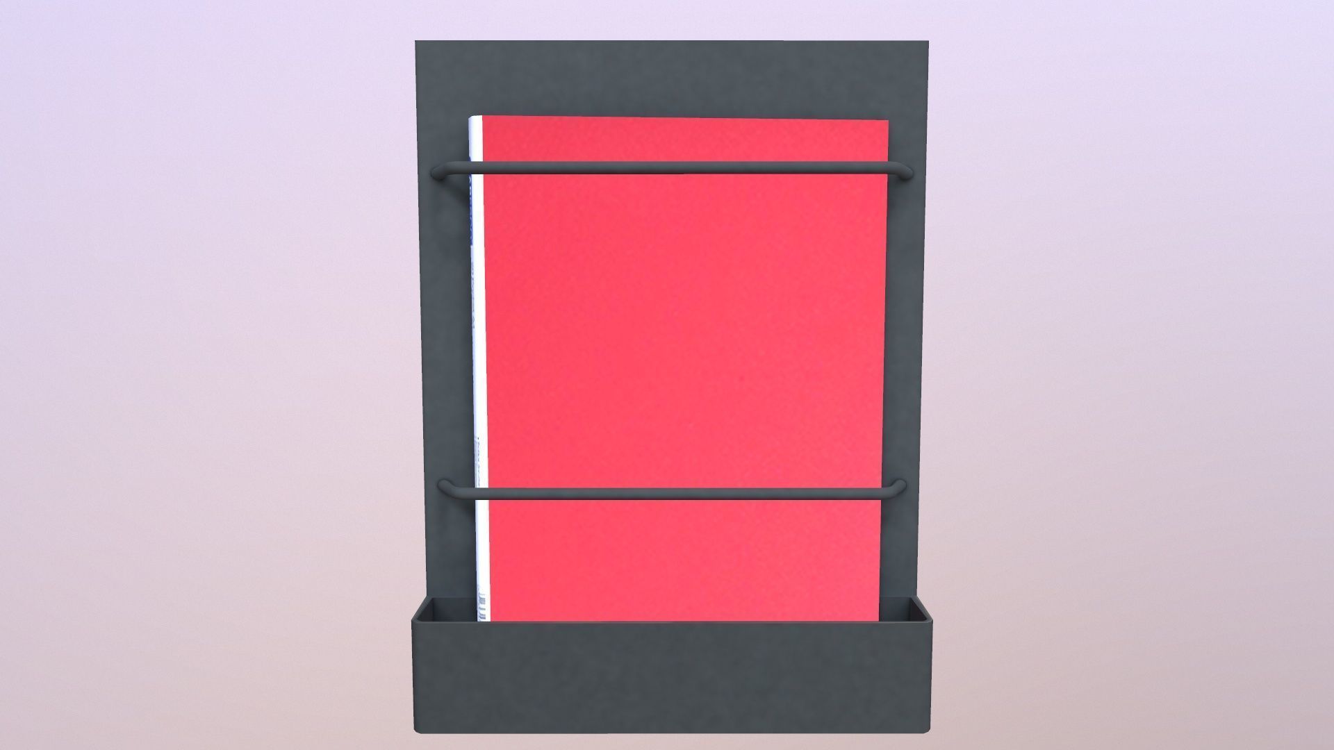 Office Decor Set FIle Low-poly 3D model_6