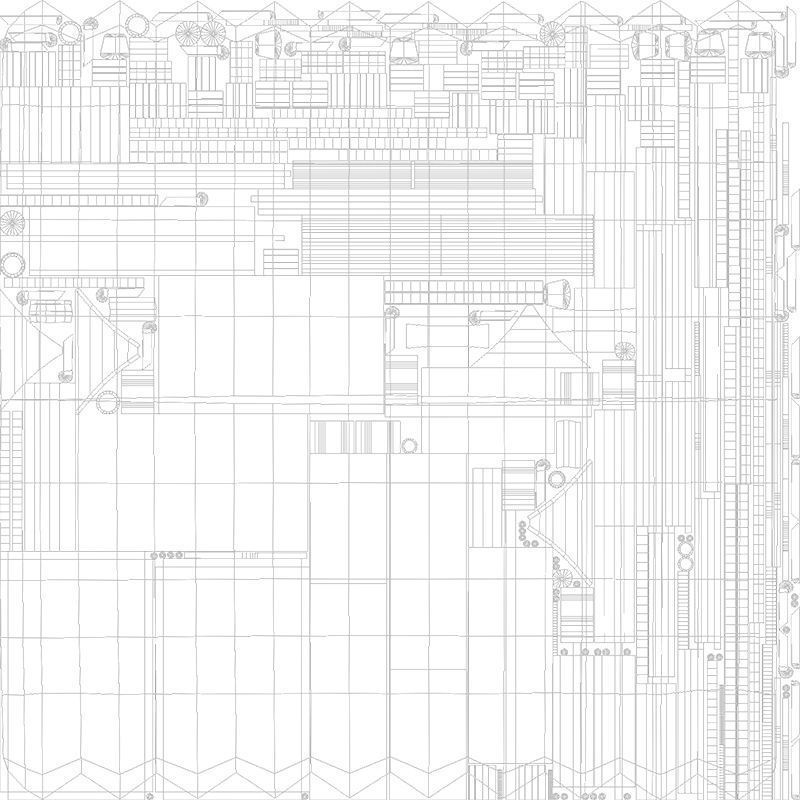 Medieval Cart V08 Low-poly 3D model_11