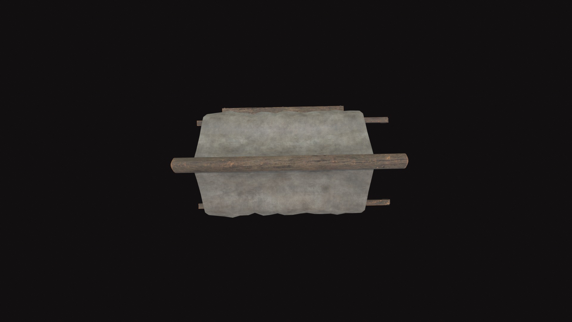 Medieval Cart V08 Low-poly 3D model_8