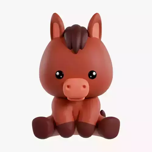 Chinese Zodiac Year of the Horse Sitting Pose