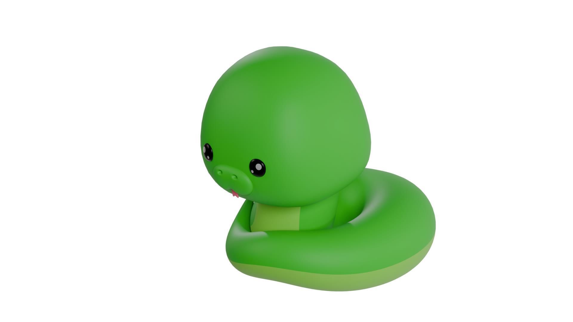 Chinese Zodiac Year of the Snake Sitting Pose 3D print model_4