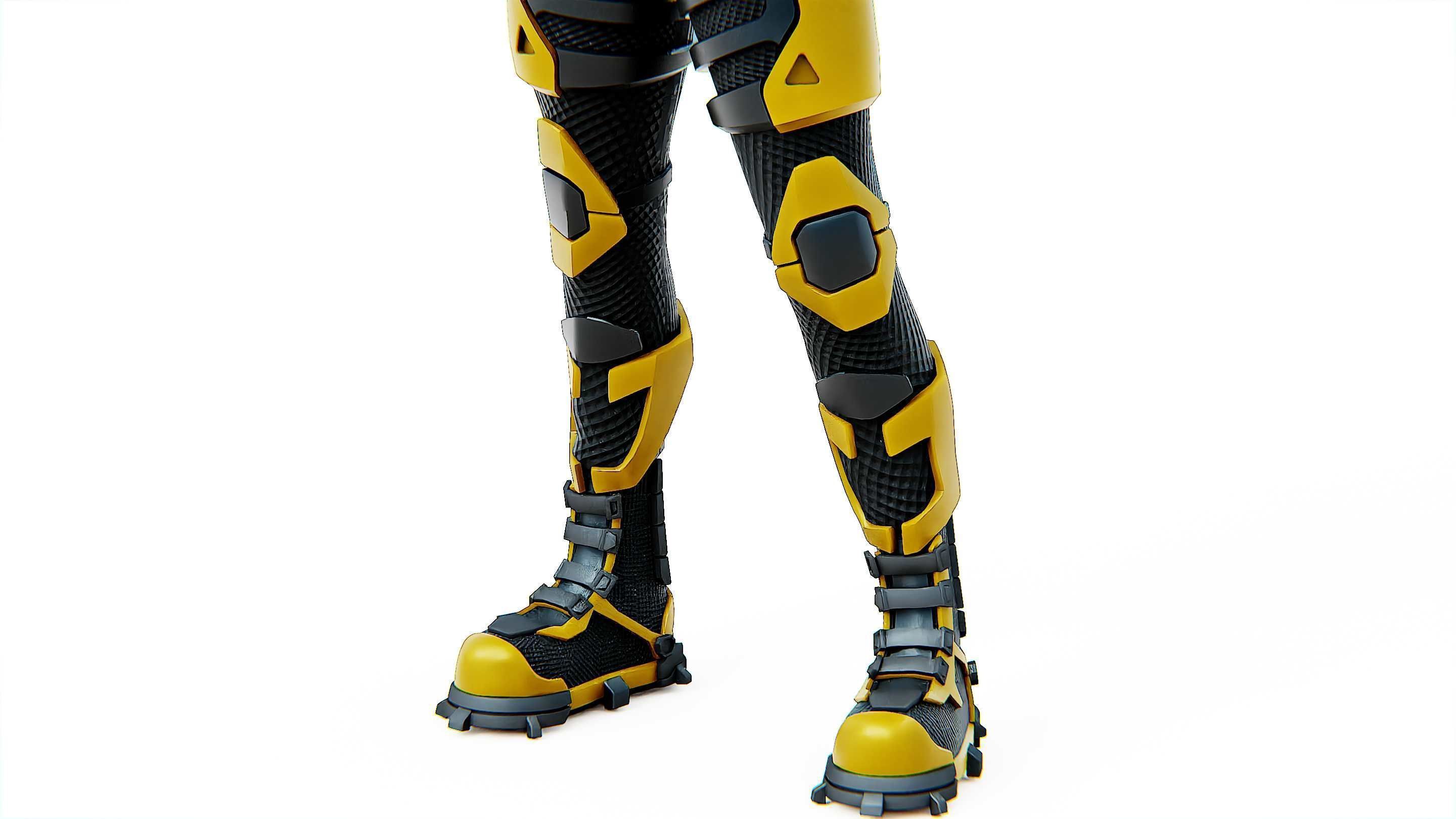 MECHA SOLDIER-G Rigged for Unreal Engine - Unity - MIXAMO 3D model_27