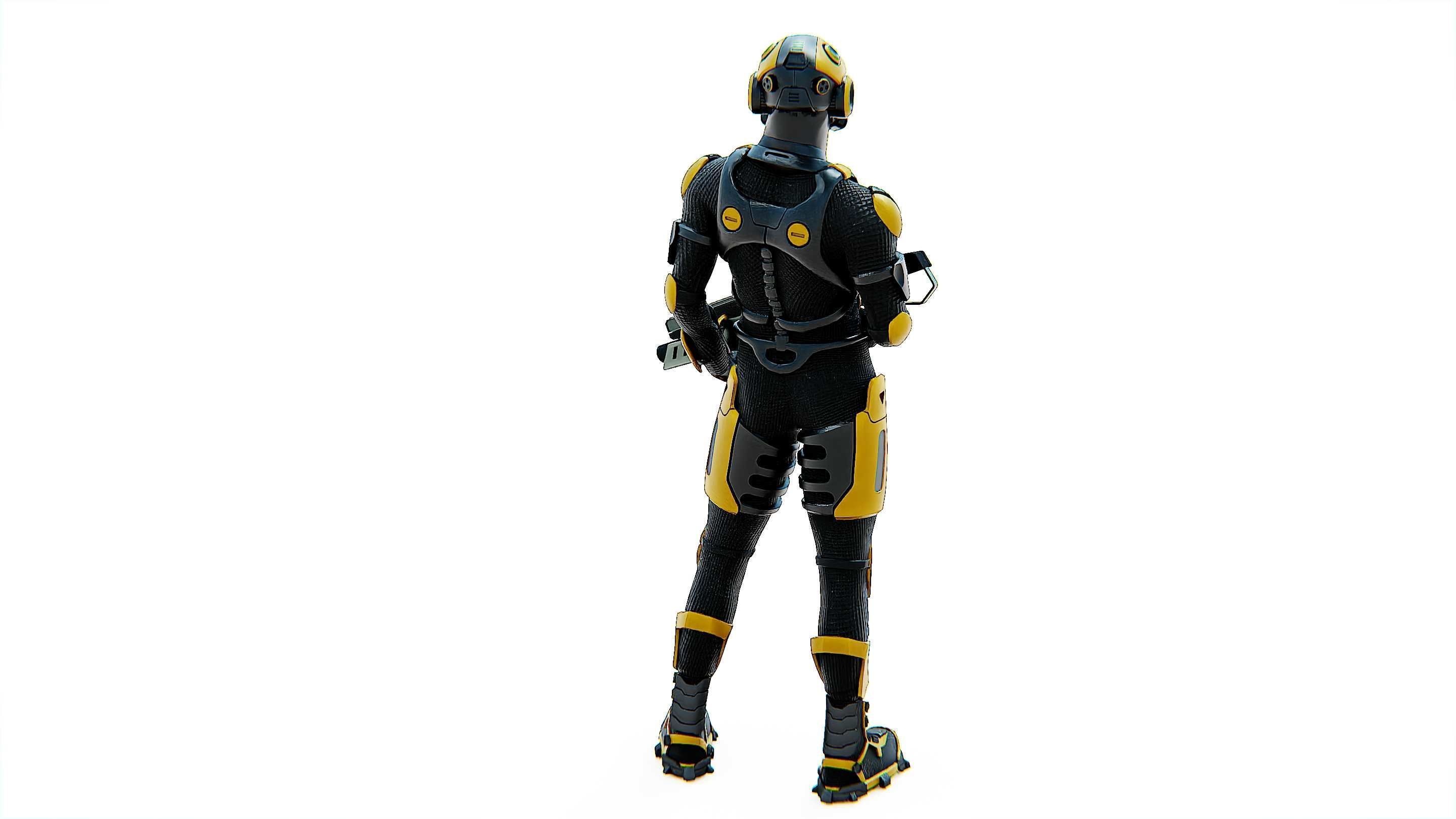 MECHA SOLDIER-G Rigged for Unreal Engine - Unity - MIXAMO 3D model_11