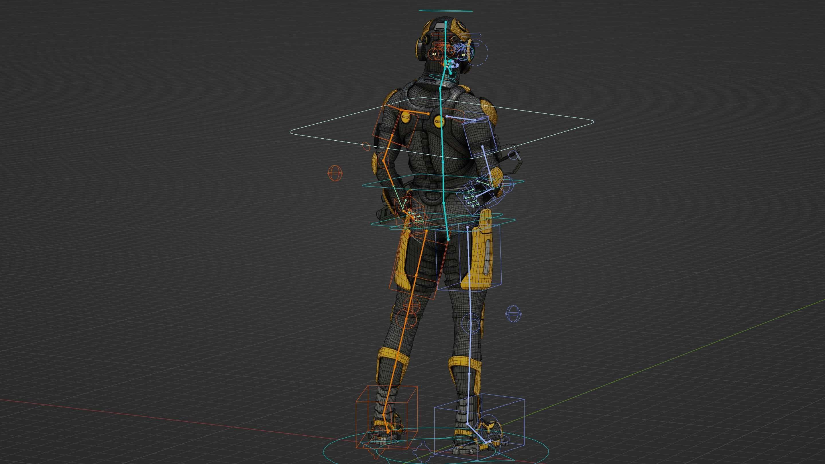 MECHA SOLDIER-G Rigged for Unreal Engine - Unity - MIXAMO 3D model_38