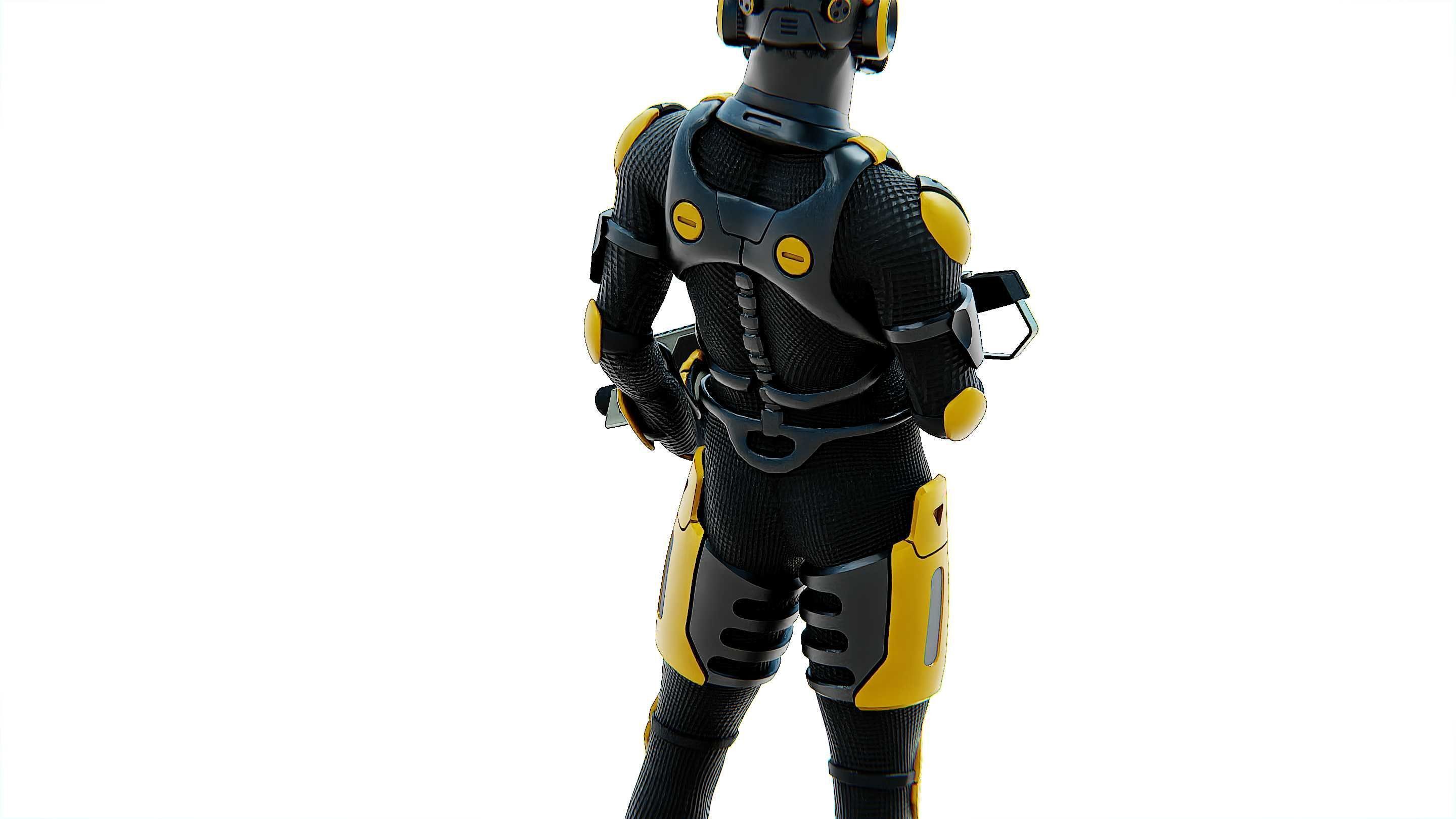 MECHA SOLDIER-G Rigged for Unreal Engine - Unity - MIXAMO 3D model_28