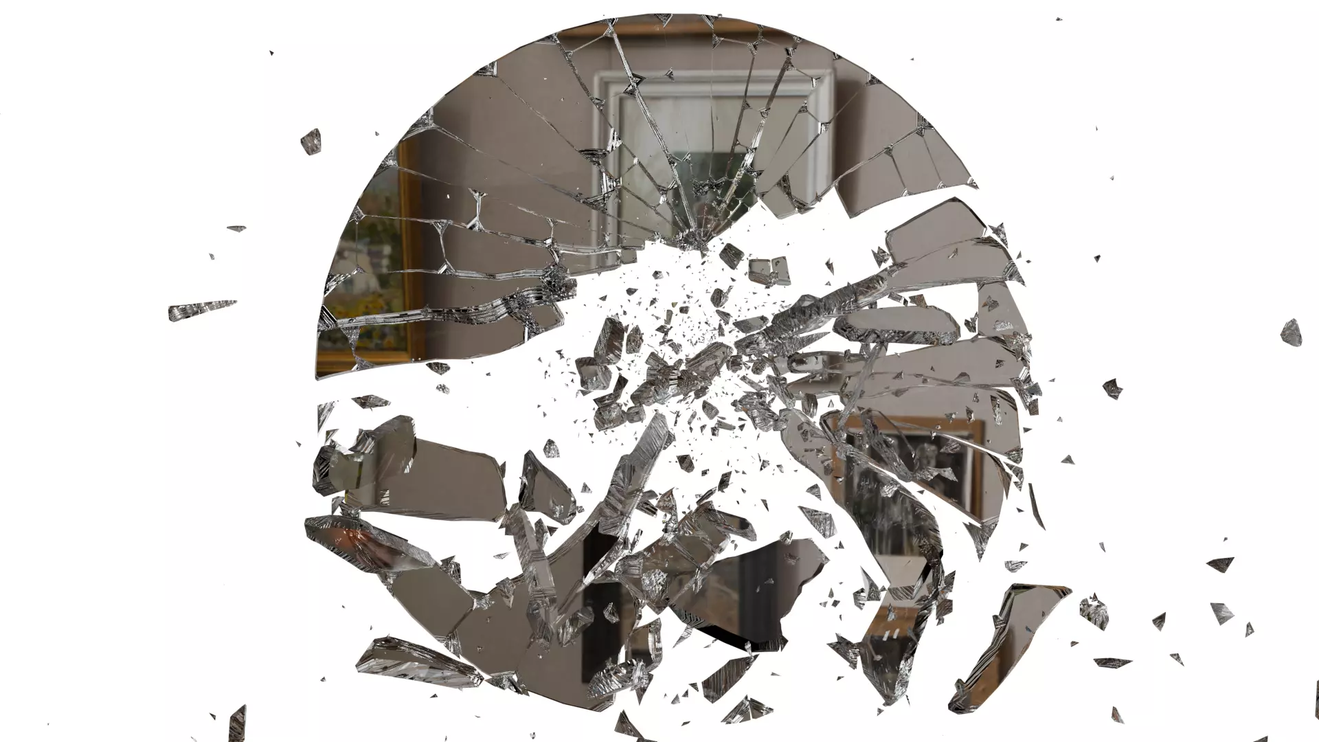 Animated ABC Broken Windows And Mirrors Glass 3D Models 3D model_0