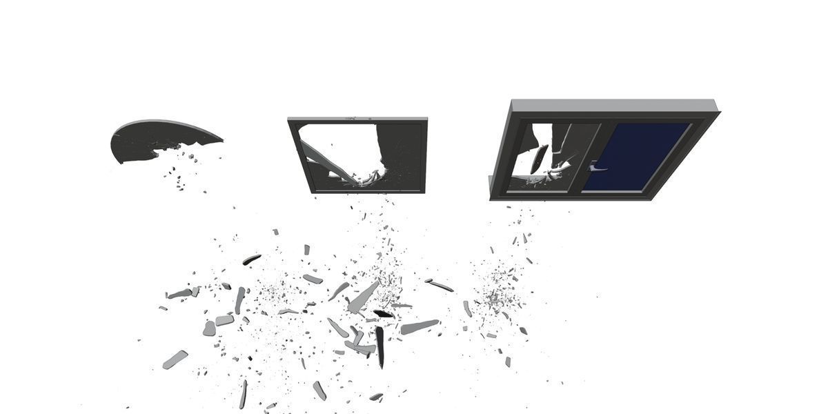 Animated ABC Broken Windows And Mirrors Glass 3D Models 3D model_4