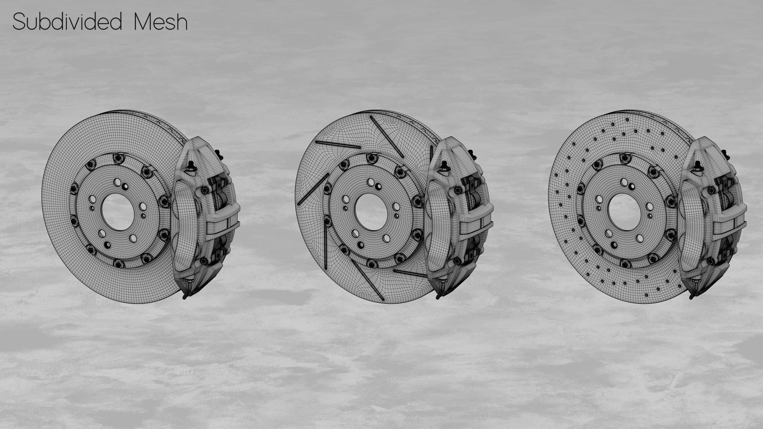 Brembo 360x32 4 Piston Brake 3D Model 3D model_4