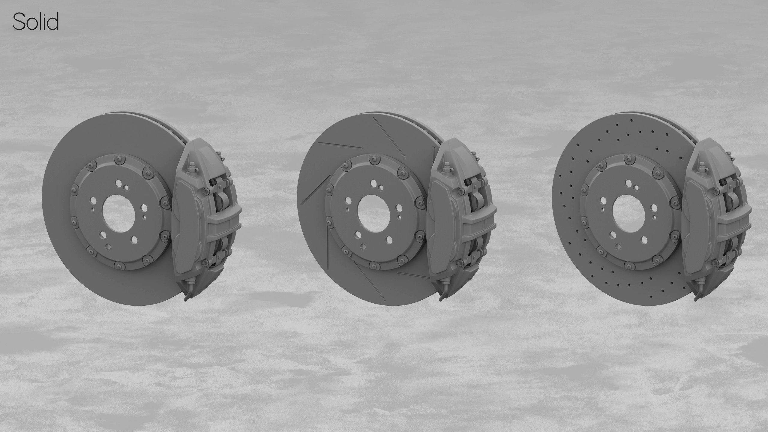 Brembo 360x32 4 Piston Brake 3D Model 3D model_5