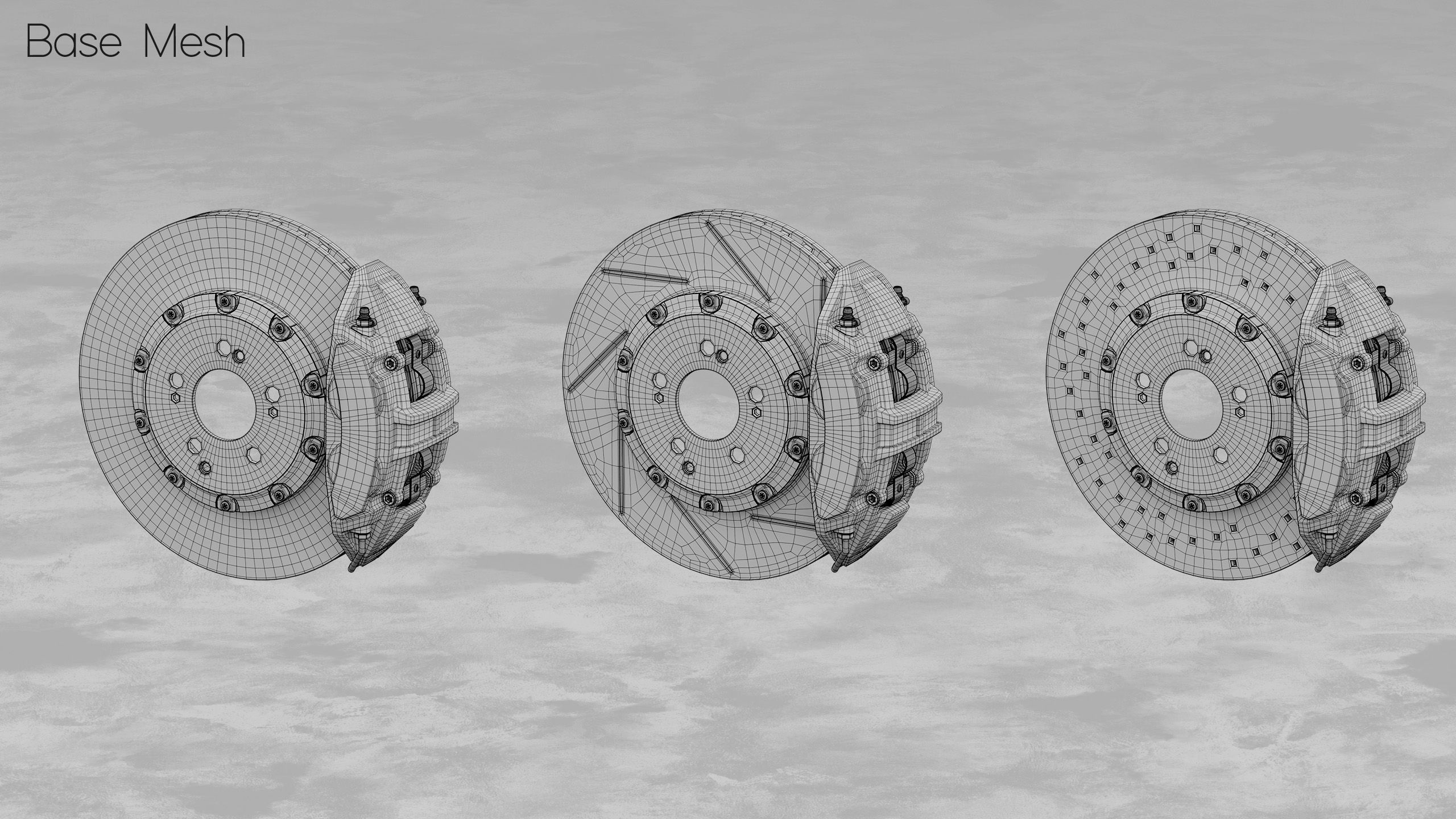 Brembo 360x32 4 Piston Brake 3D Model 3D model_3