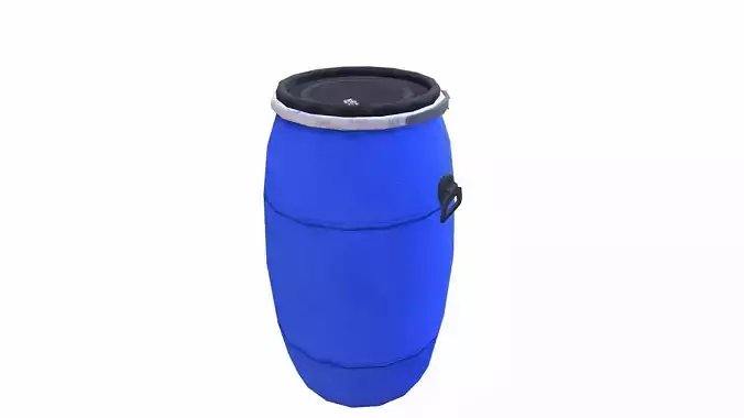 Oil Drum Low-poly 3D model