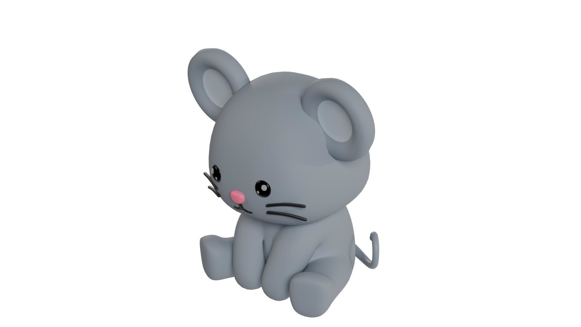Chinese Zodiac Year of the Rat Sitting Pose 3D print model_4