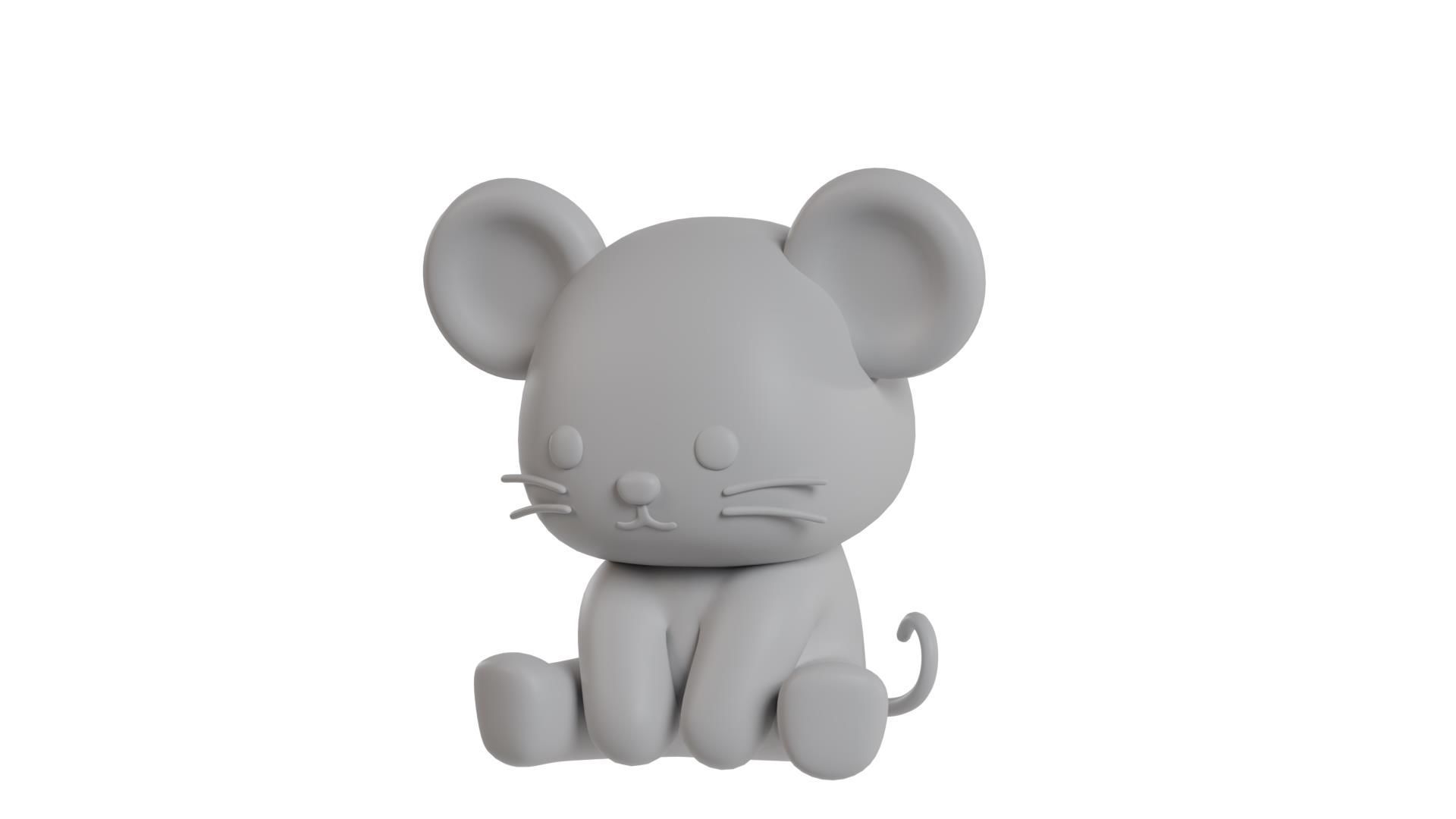 Chinese Zodiac Year of the Rat Sitting Pose 3D print model_6