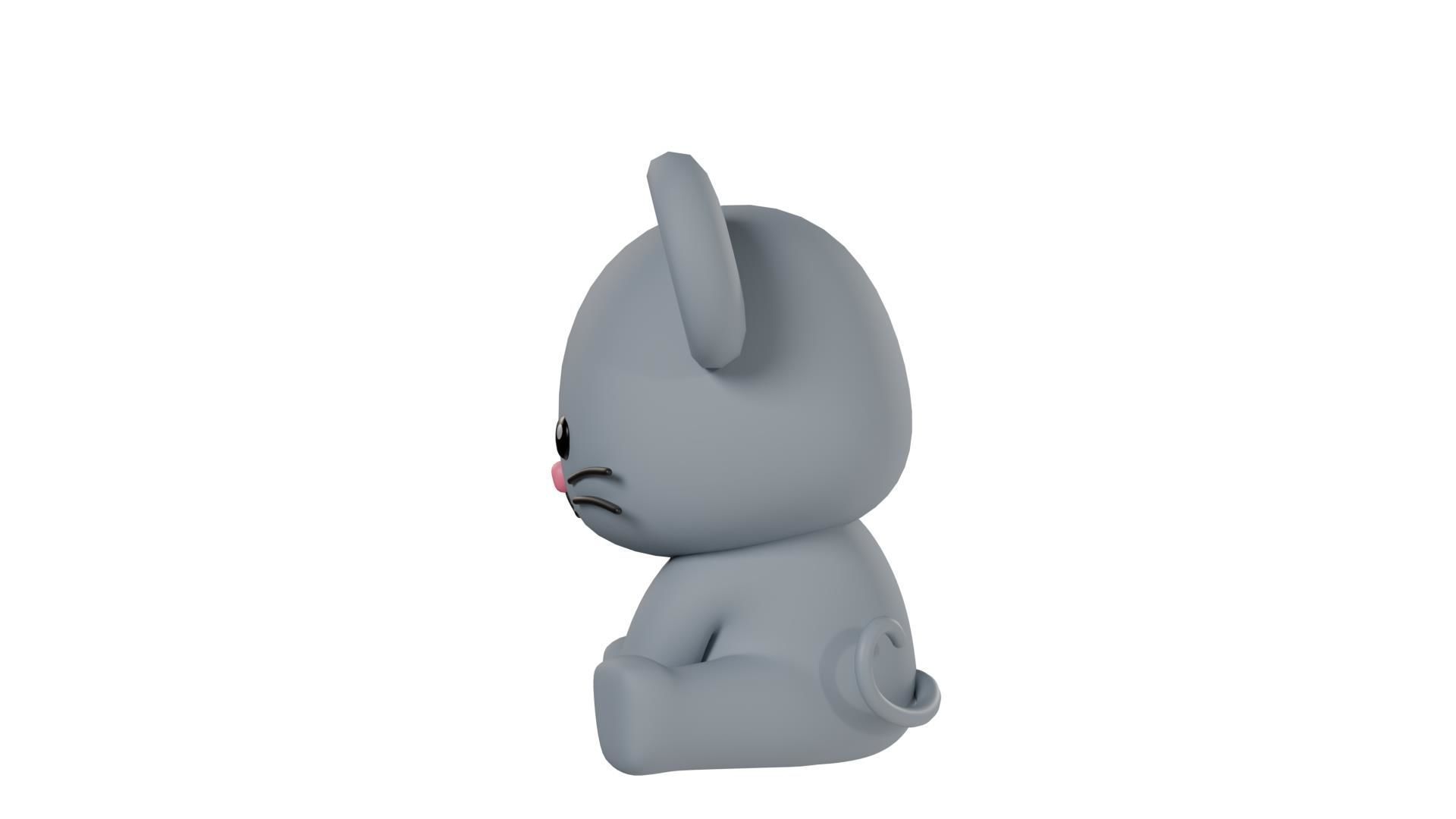 Chinese Zodiac Year of the Rat Sitting Pose 3D print model_5