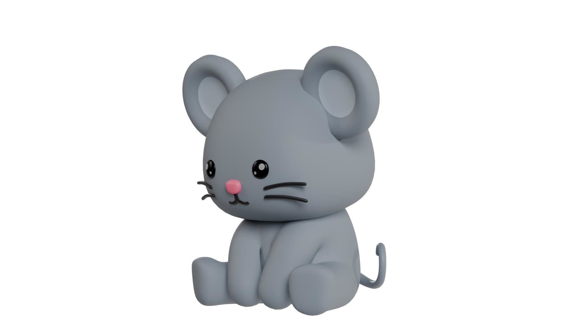 Chinese Zodiac Year of the Rat Sitting Pose 3D print model_2