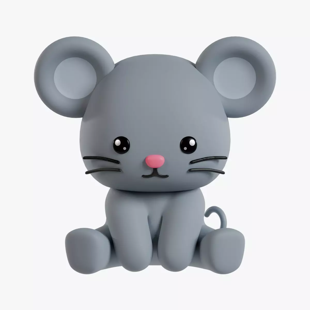 Chinese Zodiac Year of the Rat Sitting Pose 3D print model_0