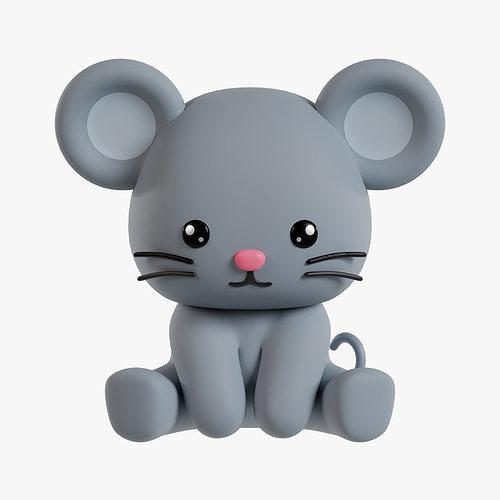 Chinese Zodiac Year of the Rat Sitting Pose 3D print model