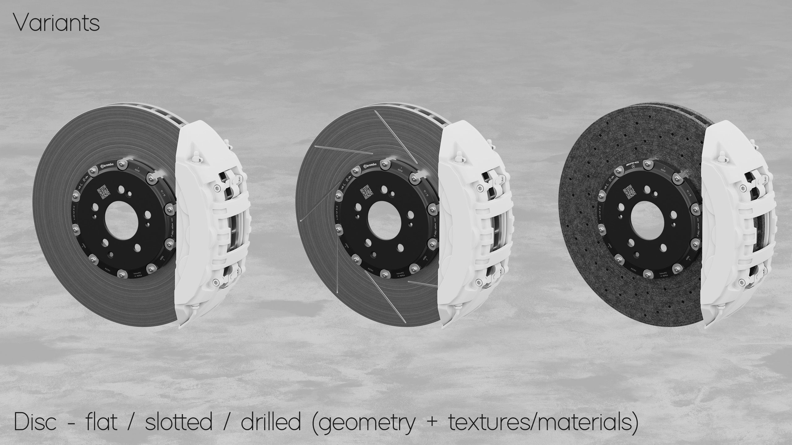 Brembo 402x39 6 Piston Brake 3D Model 3D model_2