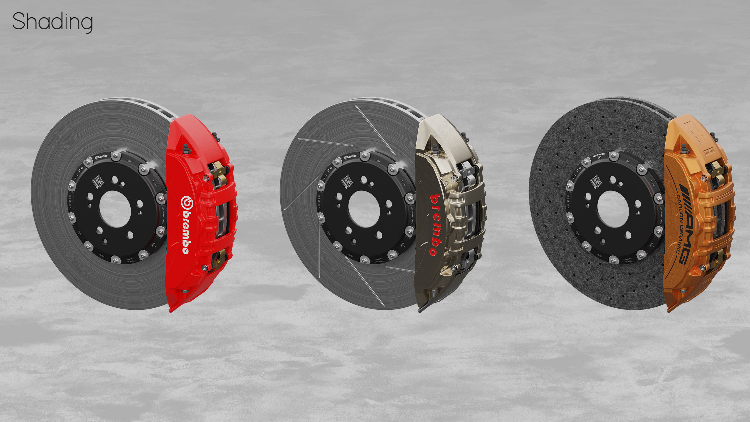 Brembo 402x39 6 Piston Brake 3D Model 3D model_6