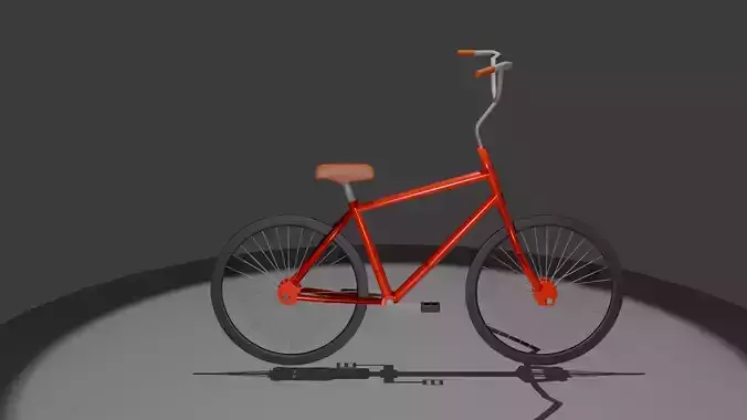 Stylish Urban Bicycle - High-Quality 3D Model