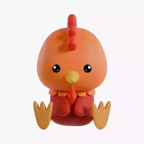 Chinese Zodiac Year of the Rooter Sitting Pose