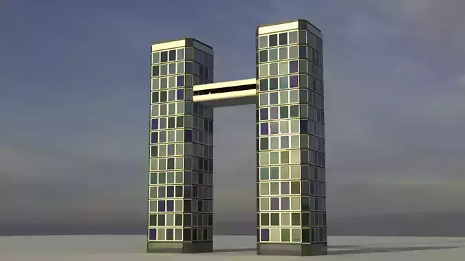 Futuristic City Building 6 2