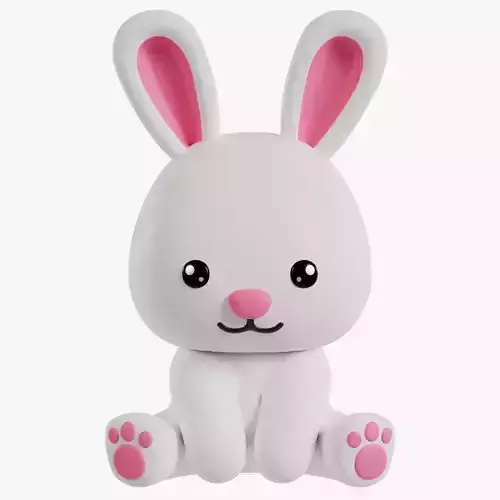 Chinese Zodiac Year of the Rabbit Sitting Pose