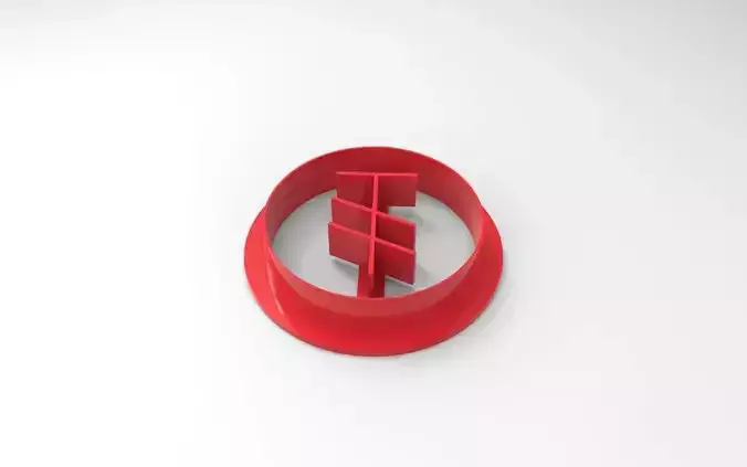Cookie Cutter Tugrik Mongolia 3D print model