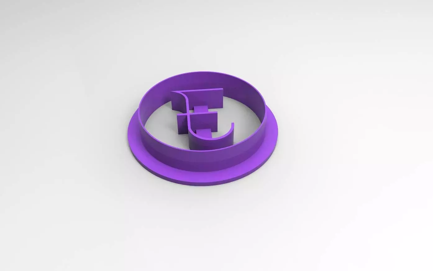 Cookie Cutter Pounds UK 3D print model