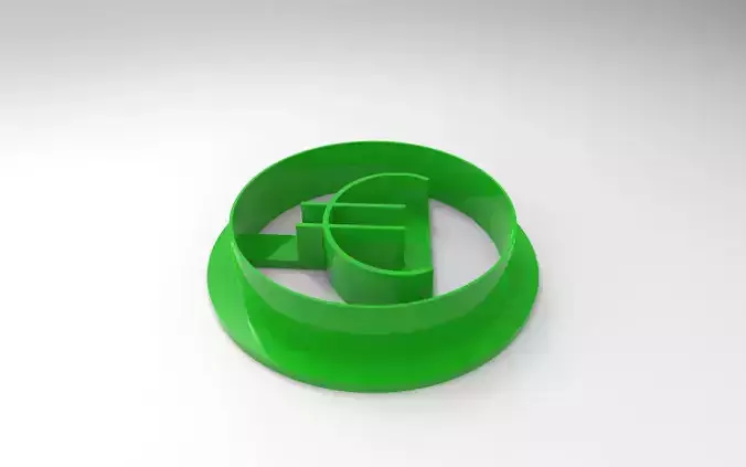 Cookie Cutter Euro Europe 3D print model