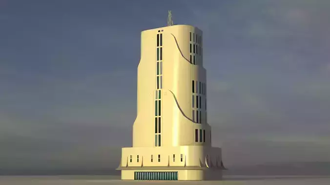 Futuristic City Building 7