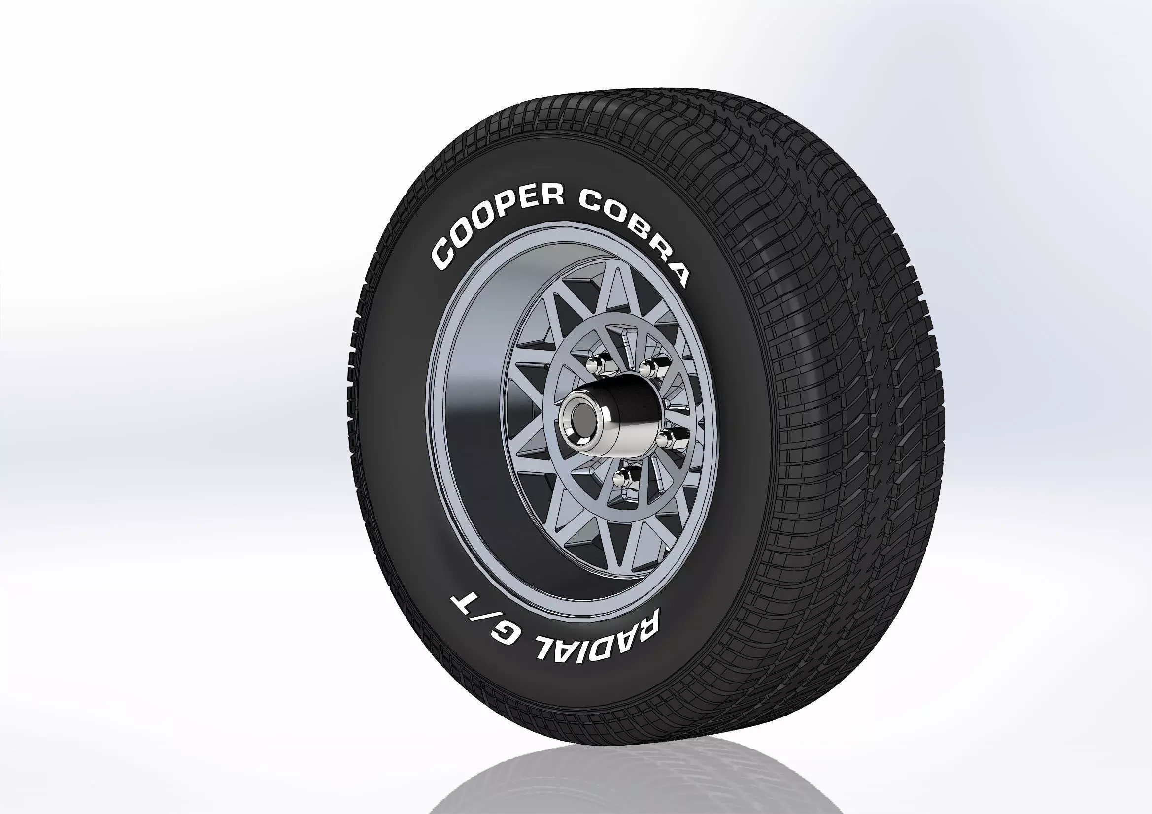 Wheel Appliance-Wheels Dia-Mag 14inch for scale model 3D print model