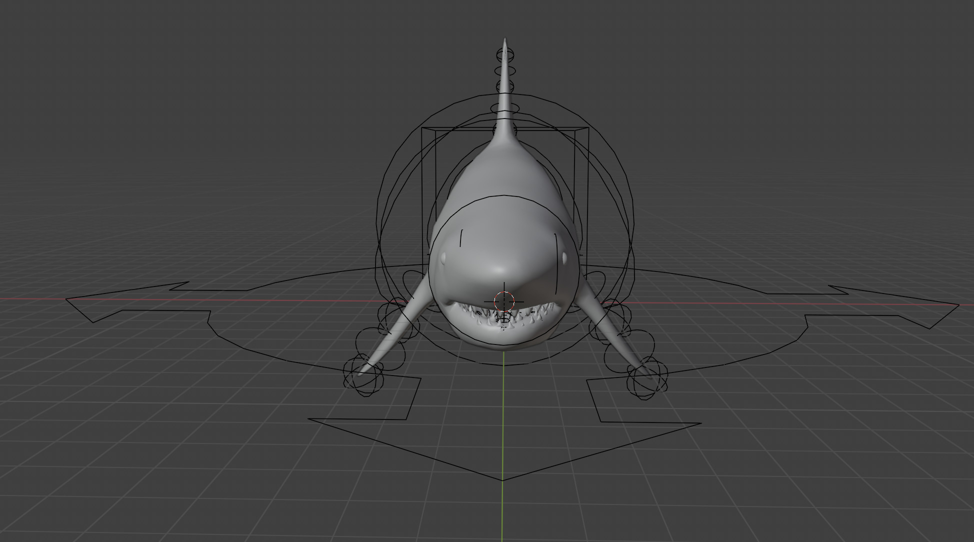 Shark Animated and Rigged Low-poly 3D model_7