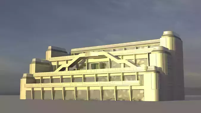 Futuristic City Building 8