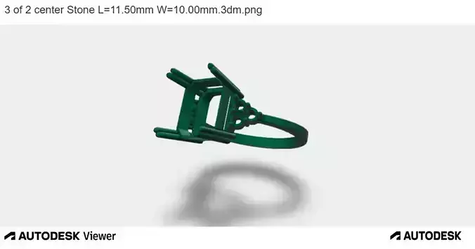 WOMEN RING WITH A SQUARED CUT CENTER STONE