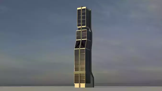 Futuristic City Building 11