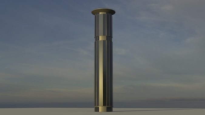 Futuristic City Building 13 Low-poly 3D model 2