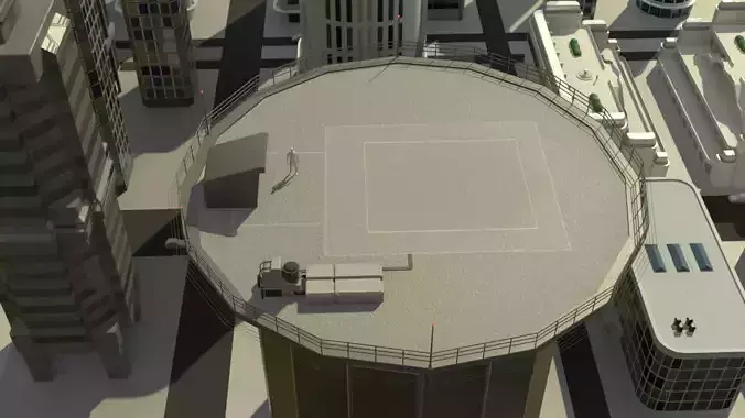 Futuristic City Building 13