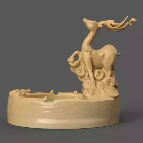 deer planter - vase - garden urn - candy dish - candle holder