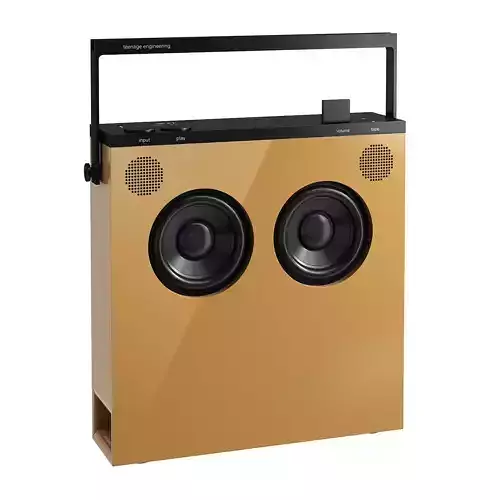 OB-4 Bluetooth Loudspeaker Ochre by Teenage Engineering