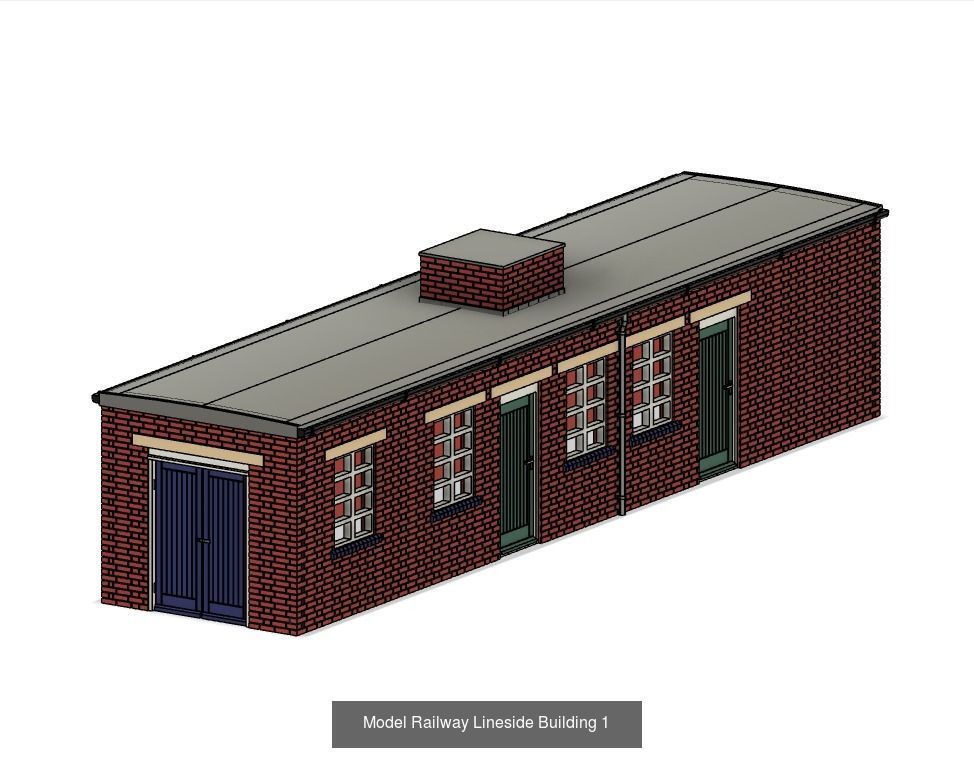 Model Railway Lineside Buildings 3D Model Collection_6