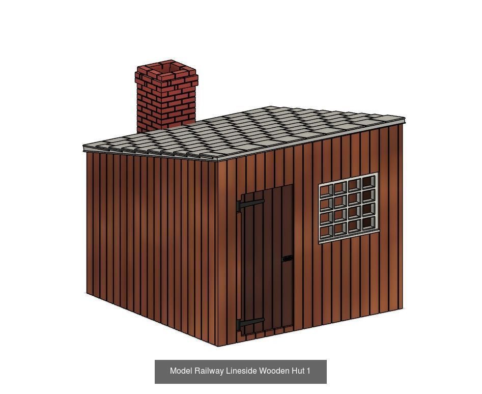 Model Railway Lineside Buildings 3D Model Collection_11