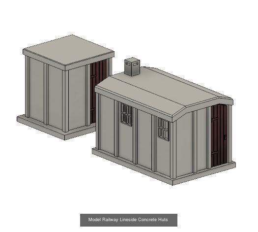 Model Railway Lineside Buildings 3D Model Collection_1